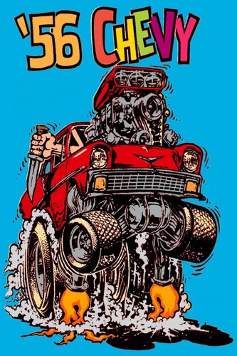 Crazy 1956 chevy poster - crazy, x
