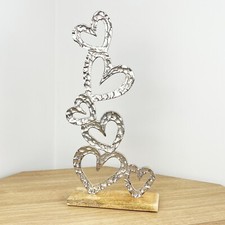 Large Love Hearts on Wood