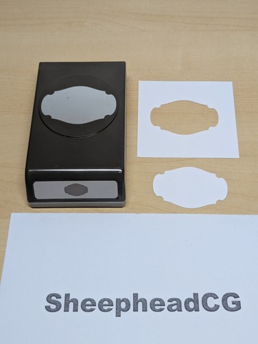 Stampin story label - stampin', punch