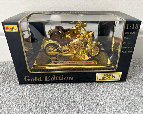 Maisto harley davidson gold - maisto,