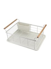 White Dish Drainer Rack Metal
