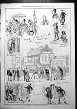 Antique Print Sketches Curragh