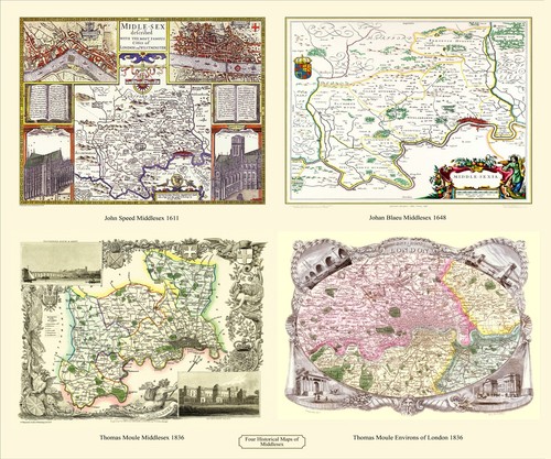 Collection historic maps - of, 4