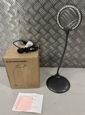 3 X Daylight LED Magnifying Lamp Glass with Adjustable Light - Space Grey