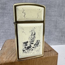 RARE 1997 SCRIMSHAW BRASS