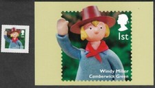 Windy Miller stamp & postcard Royal Mail 2013-mnh Great Britain-Classic TV