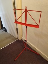 Dixon Red Adjustable And Foldable Music Stand
