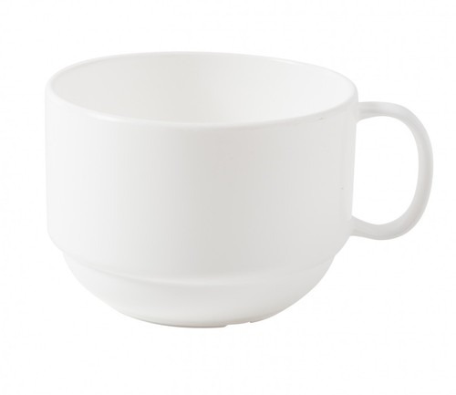 White teacups with saucers - teacups,