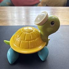 Vintage Fisher Price Toys 1977 Blue Leg Turtle Pull Along Quaker Oats Co