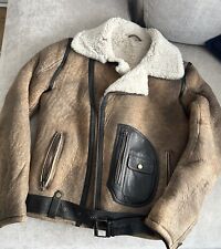 Mens Aviator Shearling Flying Jacket Smart Range Size Medium