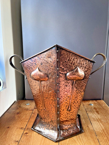 Antique art nouveau beaten - antique,