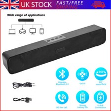 New Bluetooth 3D Surround Sound Bar Wireless TV Home Theater Soundbar Speaker UK
