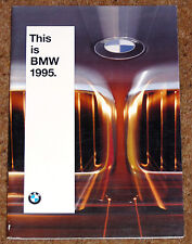 1995 BMW RANGE Sales Brochure