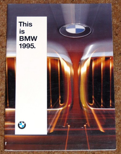 1995 bmw range sales brochure - sales,