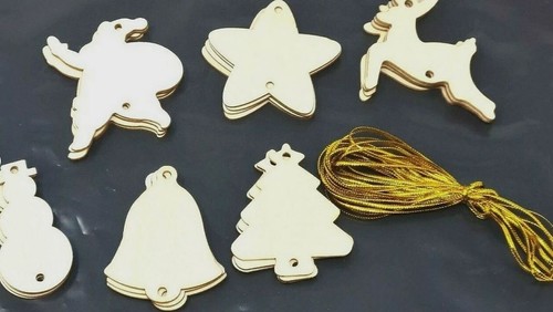 Wooden shapes christmas tree - shapes,