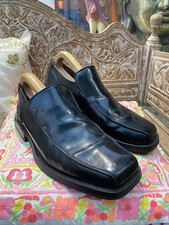 Base London Black Leather Slip