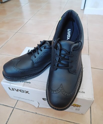 Uvex black lace - black, safety/work