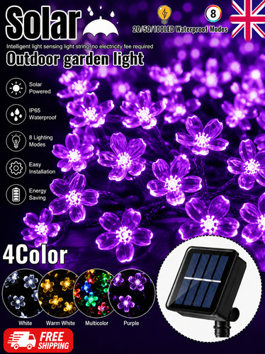 Solar garden flower string - flower,