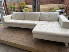 Natuzzi Corner Sofa Real Leather Italian Design