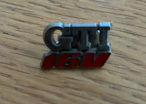 Volkswagen pin badge gti - vw,