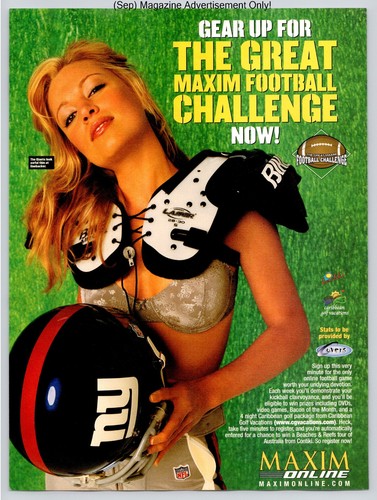 Maxim football challenge - maxim, model