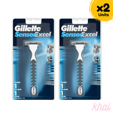 2x Gillette Sensor Excel Razor