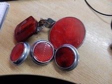 VINTAGE RED REFLECTORS X5 REF