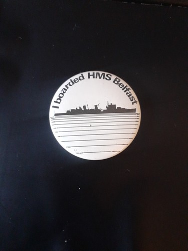 Hms belfast vintage badge - hms,
