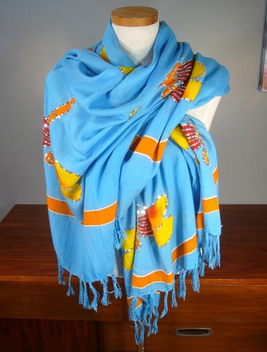 Wrap sarong scarf turquoise - wrap,