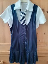 Fancy Dress Outfit School Girl for St Trinian’s Night –Size 8_10