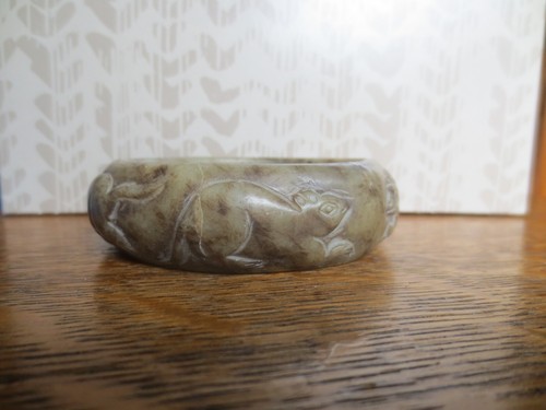 Antique carved jade - antique, bracelet