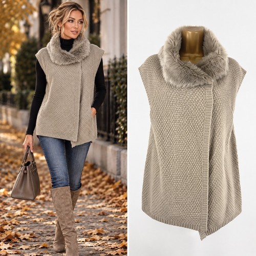 Faux fur collar - faux,
