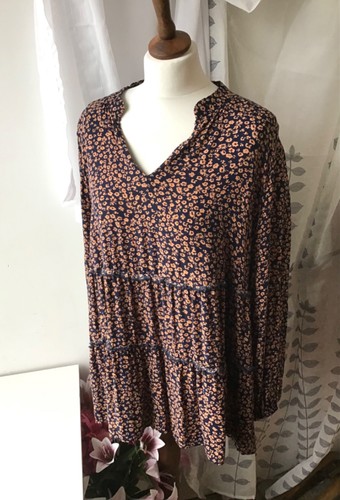 Autonomy patterned smock top - patterned,