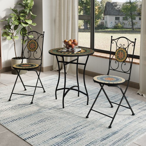 Outdoor mosaic bistro set - mosaic,
