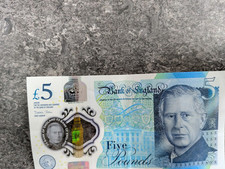 Polymer Five Pound Note - AA30 + 007 - Rare AA & 'James Bond' In Serial Code