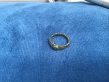 Antique Bronze Unusual Shaped  Ring Metal Detecting Find