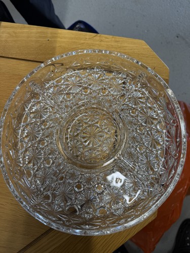 Tutbury crystal serving - crystal, plate