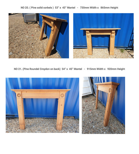 Reclaim wooden fireplace - wooden,