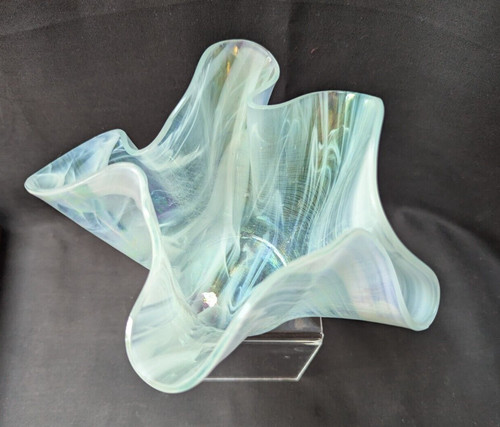 Hand blown white opalescent - blown,