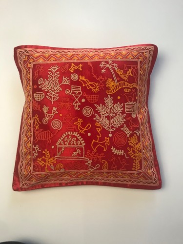 Luxury handmade silk cushion - luxury,