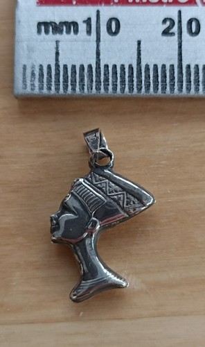 Egyptian head silver - head,