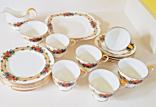 Vintage aynsley flowered - aynsley, tea