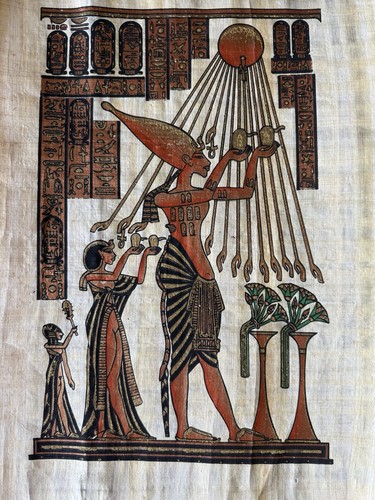 Egyptian papyrus with - papyrus,