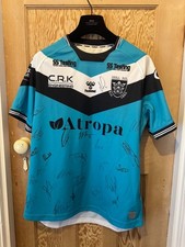 Hull FC 2021 Away Rugby League Shirt – Squad Signed – Tagged Hummel – Size L