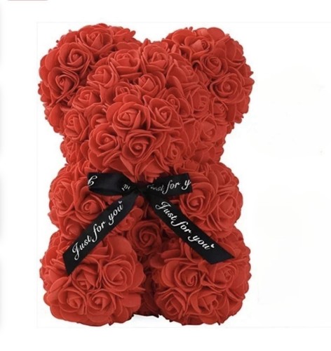 Rose teddy bear foam flower - teddy, –foam