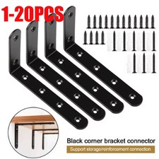 20X Heavy Duty Cast Iron Wall Mounted L Shaped Angle Shelf metal Bracket Support