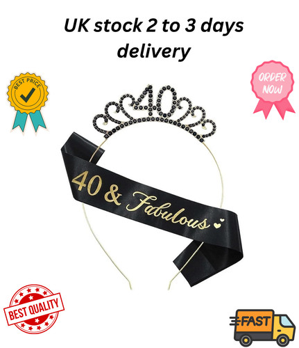 40th birthday sash - birthday,