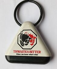Vintage old Keyring Key Chain plastic Thwaites Best Bitter Beer Drink Shire Hors