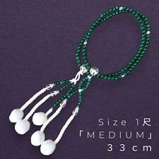 Japanese Nichiren Soka Gakkai SGI Buddhist Prayer Beads Nenju Juzu GREEN 33cm