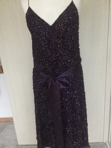 Hobbs purple sequin cocktail